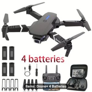 Advanced Black Drone with Quad Battery Pack
